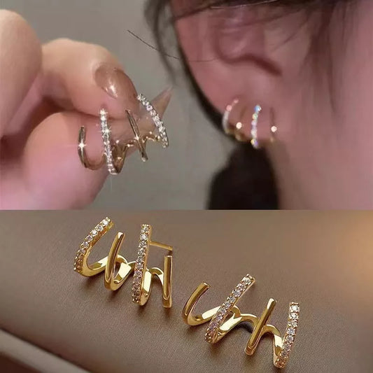 Multi-ring earrings  Simple Sweet  New Style Earrings